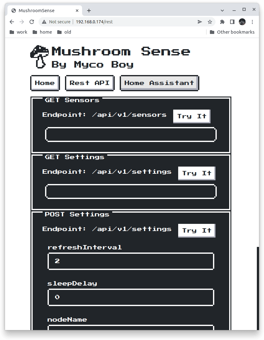 Mushroom sense connecting to my wifi network